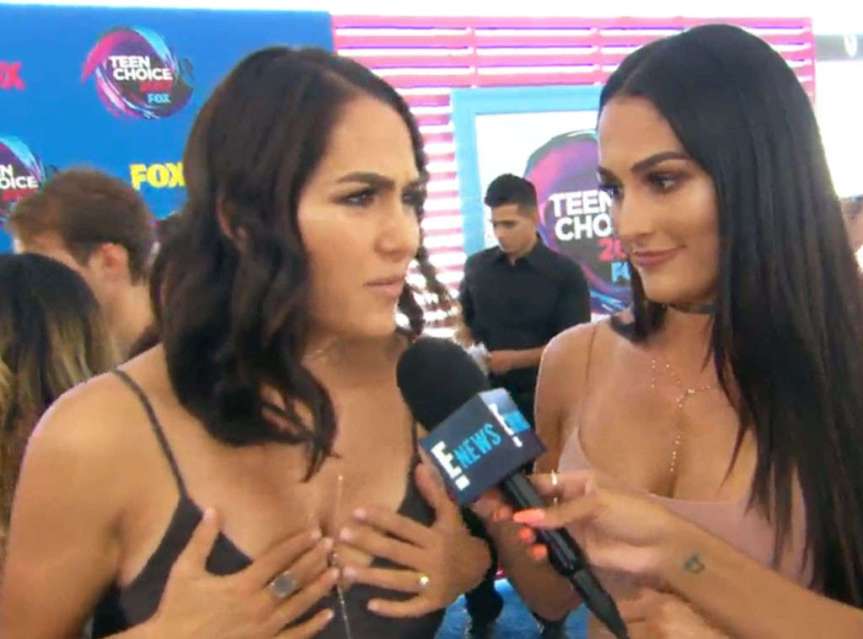 Brie Bella Reveals Her Mommy Breasts Are Getting in the Way of Her WWE Training: “It Was Weird to Land on These Boobs”
